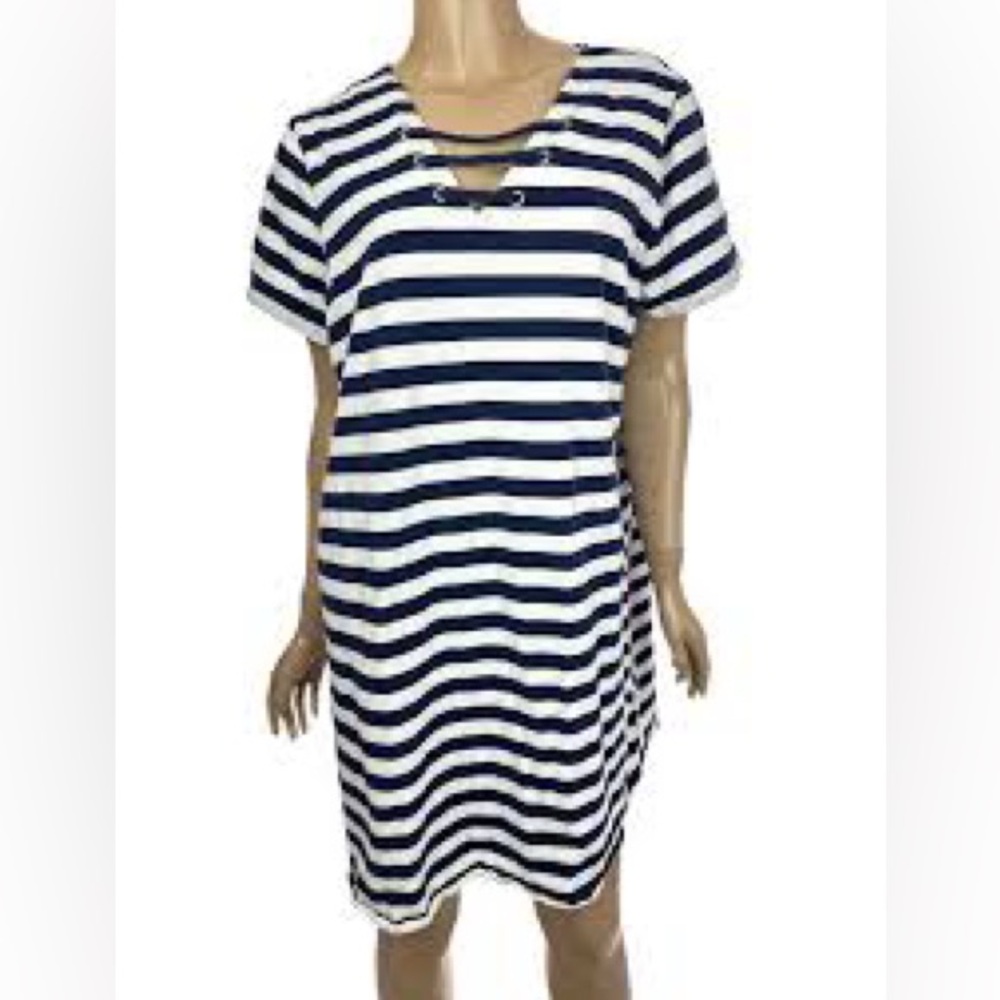 Black and White Striped Dress